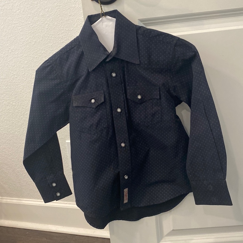 Boys Rafter pearl snap Shirt